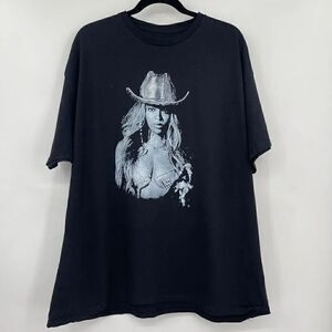 Beyonce Black Renaissance World Tour Cowboy Hat T-Shirt Extra Large